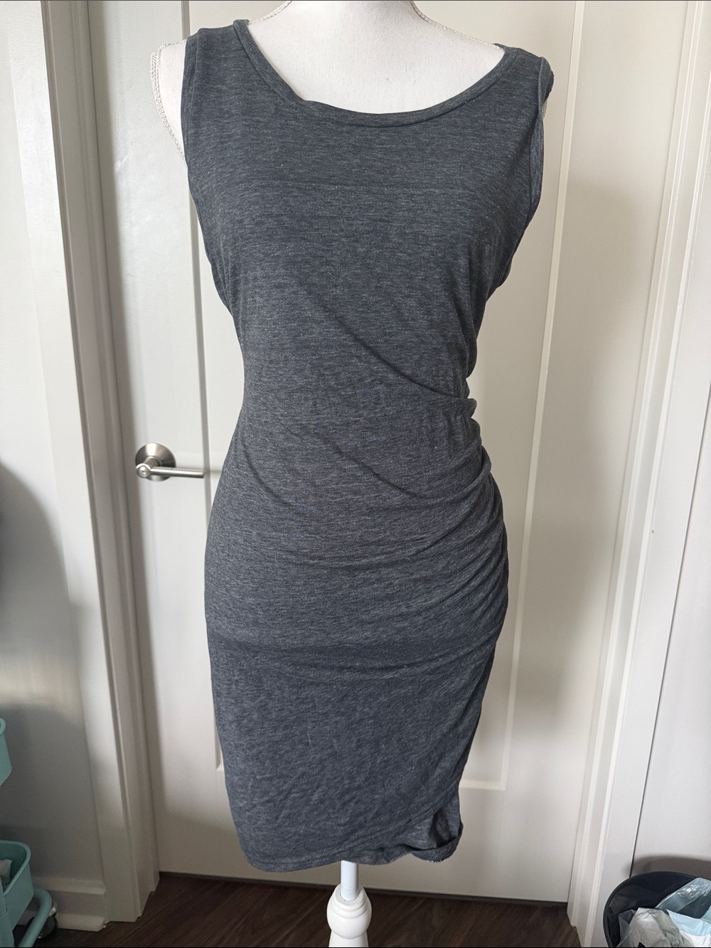 EUC Leith Women’s Sleeveless Mock-Wrap Dress